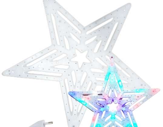 STAR SNOWFLAKE DOUBLE-SIDED LIGHT COLORFUL LED FLASHING LIGHT