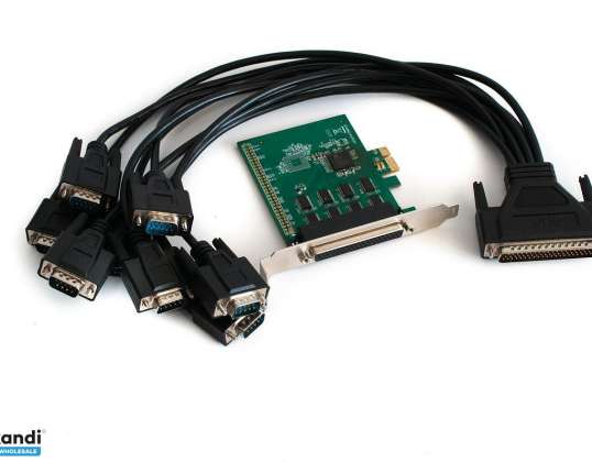 IOCREST 8x Serial RS-232 COM Ports PCI-е Carte contrôleur pleine hauteur