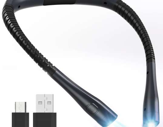 LED BOEK LEESLAMP USB 3 KLEUREN NAVULBAAR FLEXIBEL
