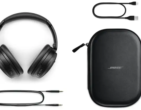 "Bose QuietComfort" belaidis triukšmą slopinančios ausinės virš ausų juodos