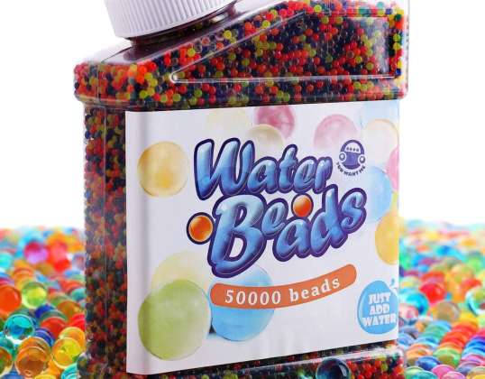 Water Beads Large for Decoration - Plants -50000 Water Beads-orbis Beads, Colorful Water Beads - XXL Set- Water Balls for Flowers-Water Beads Gel Balls-Aq
