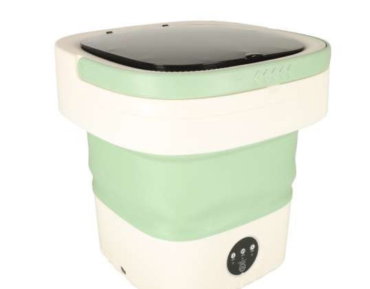 Avtomatski potovalni pralni stroj mini zložljiv prenosni 12L zelena