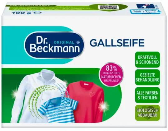 Dr Beckmann Gallseife Gallseife Gallseife Gallse Soap na odstraňování skvrn 100g