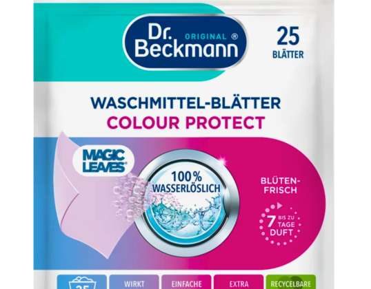 Dr Beckmann Lençóis de lavagem a cores WASCHMITTEL-BLATTER 25pcs