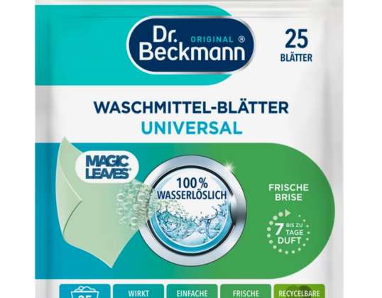 Dr Beckmann Universele Waspads WASCHMITTEL-BLATTER 25 stuks
