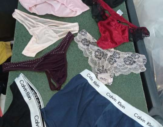 Sorted Mix of women's and men's underwear 1st grade (A) wholesale by weight