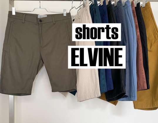 ELVINE vyriškų vasarinių šortų mados derinys