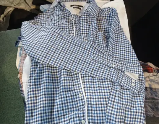 Heren gesorteerde overhemden 1e leerjaar (A) groothandel op gewicht lente-zomer
