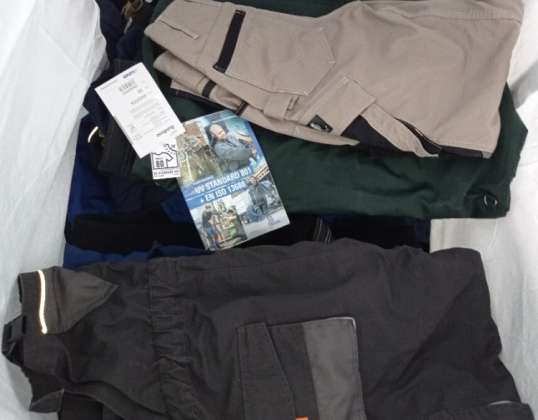 Mix Sortierte Arbeitskleidung für Herren 1 Klasse Hosen, Jacken, Shorts