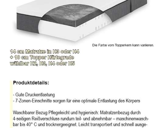 Bett Boxspringbettm Matratzen Matratze Topper XL H3 H4 H5