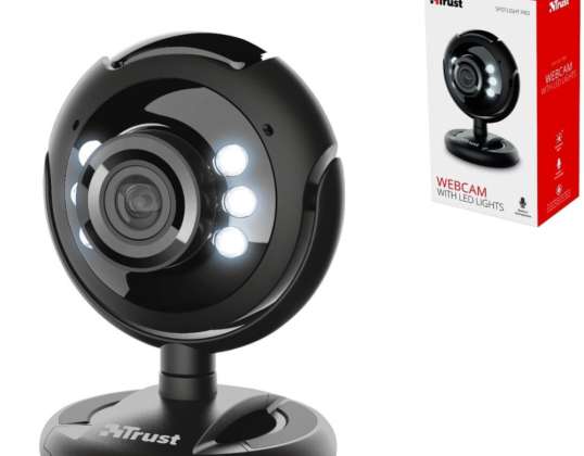 Stol på webkamera Spotlight Pro svart 7 cm