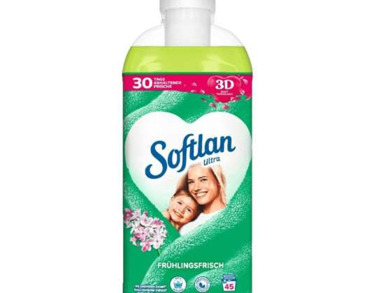Softlan Ultra Μαλακτικό Υφασμάτων Spring Freshness 1L - 45WL