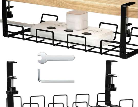 Cable Organizer Holder Countertop Shelf Cable Slats Desk Sub-Office
