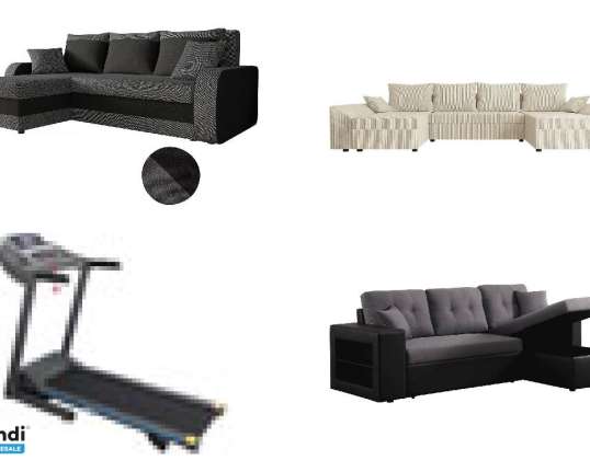 Set of 13 sofas and treadmills Mixed quality