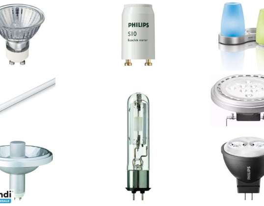 Erä 3610 yksikköä Philipsin valaistustuotteita, joissa on uusi sisäänrakennettu valaistus