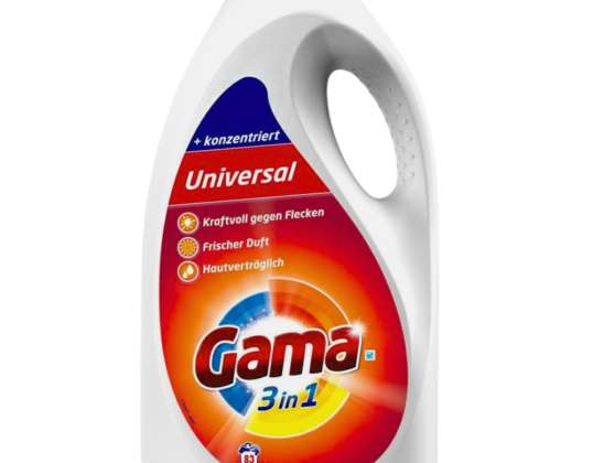 Gama Gel de spălat țesături 3in1 German Efficient Universal 83 spală 4,15l
