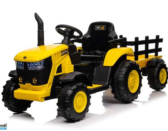 Tractor eléctrico infantil Controlado con pedal eléctrico y mando a distancia 2.4G