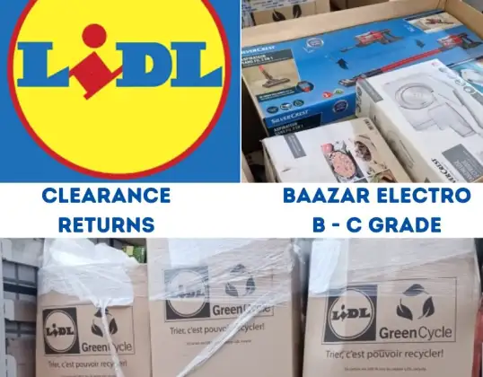 Pallet di ritorno Lidl: prodotti ed elettrodomestici Bazaar