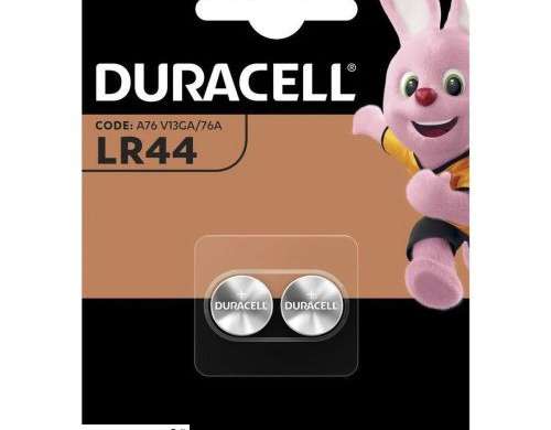 Duracell Batterie LR44 Button Alkaline 2 Batterie/ Blister 1,55V