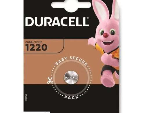 Duracell Batterij CR1220 Button Lithium 1 batterij/ blister 3V