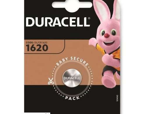 "Duracell" baterija CR1620 mygtukas Ličio 1 baterija / lizdinė plokštelė 3V