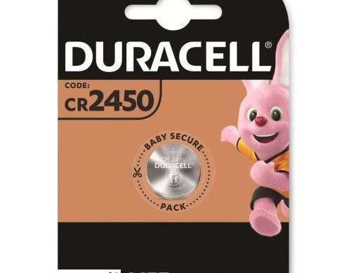 Duracell batteri CR2450 knap lithium 1 batteri / blister 3V