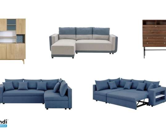 Set mit 79 Einheiten neuer Möbel mit Originalverpackung