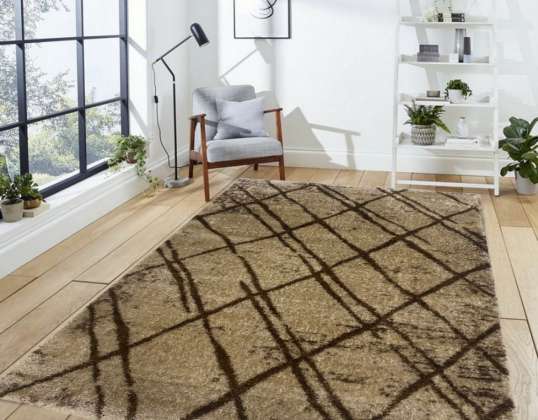 Hoogpolige tapijten 100% polyester zacht garen met hoge dichtheid en dikte