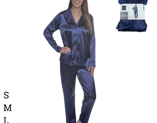 Pyjamas satin blue assorted size