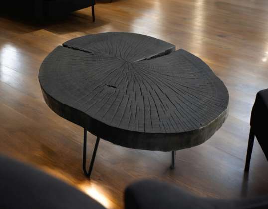 HANDMADE FIRED WOOD COFFEE TABLES