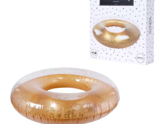 SENZA Swimming ring confetti gold-colored 120 cm