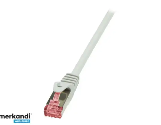 LogiLink PrimeLine Patch cable 0.50m Grey CQ2022S