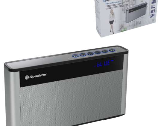 Roadstar bærbar FM-radio med Bluetooth oppladbar 23 cm