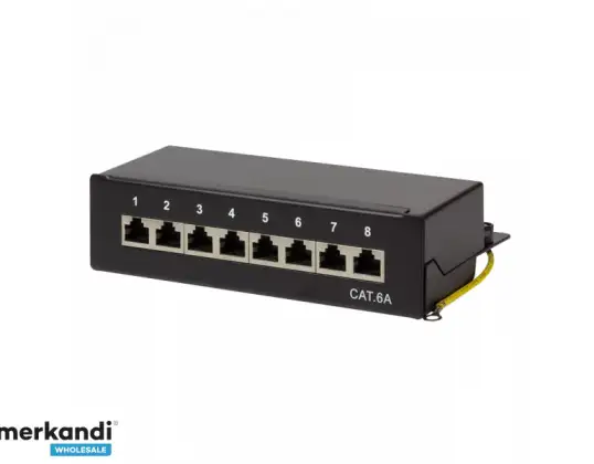 LogiLink Cat.6A patchpanel 8 portar NP0018B