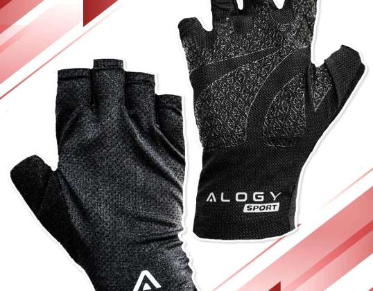 Alogy XL Short Fingerless Cycling Gloves Men Women Unisex