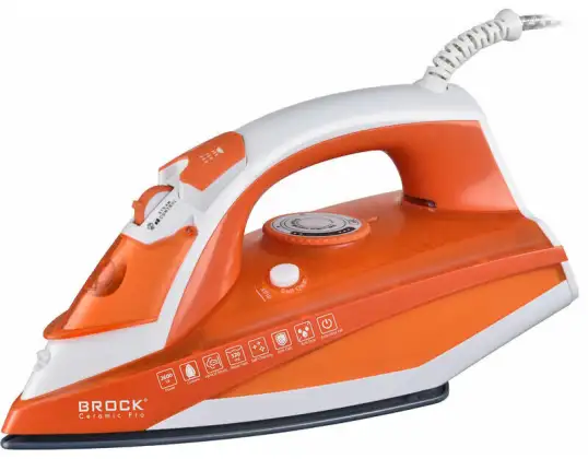 Steam iron 2600W. Ceramic soleplate. Vertical steaming option.