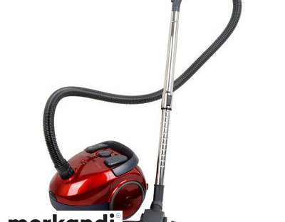Vacuum cleaner with bag 850 W Chrome, telescopic metal tube (440-700mm).
