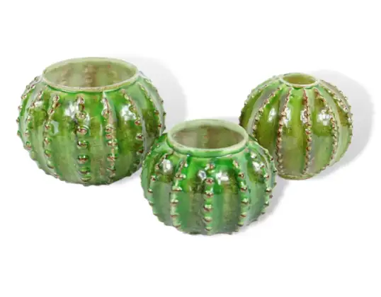 Váza Kaktus zelená 10 cm / 11 cm / 14 cm