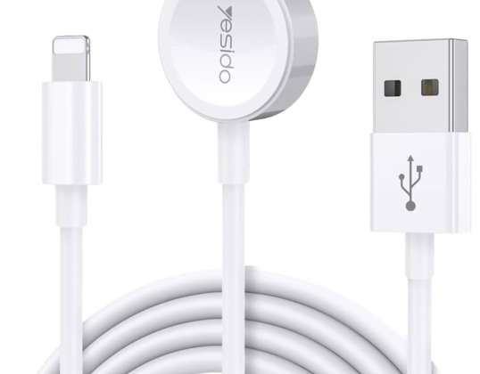 USB Charging Cable 2in1 Magnetic Inductive Charger for Apple W