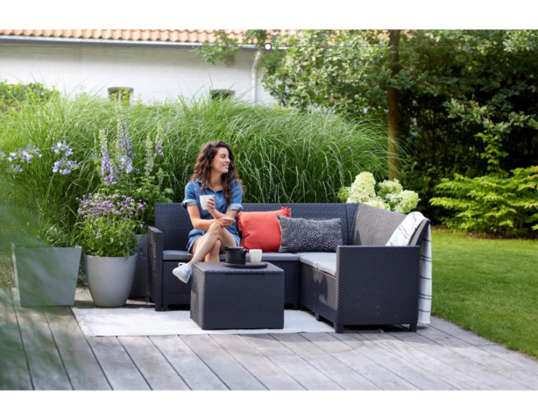 Korfu 5-Seater Outdoor Corner Lounge Set, 59 Sets Available, Located in The Netherlands, Ex-VAT and Ex-Works Pricing