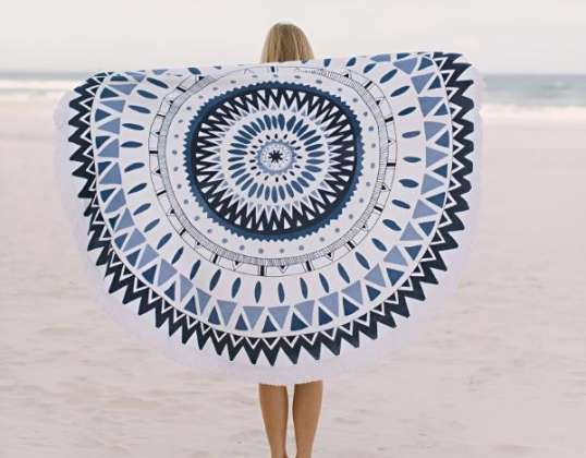 Okrogla brisača za plažo CUBALINKA