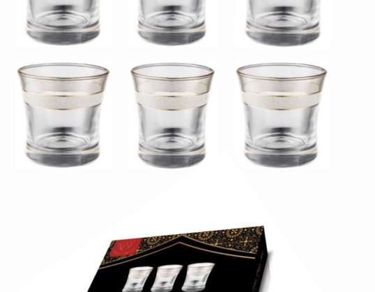Water Glasses Set 250ml 6 Pieces Drinking Glass Glasses Juice Glasses