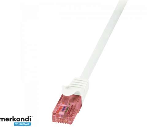 Патч-кабель LogiLink Cat.6 U/UTP PrimeLine білий 5м CQ2071U