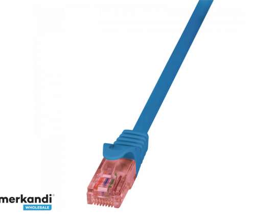 LogiLink plākstera kabelis Cat.6 U/UTP PrimeLine zils 3m CQ2066U