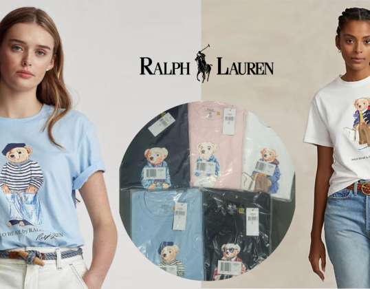 Polo Ralph Lauren T-shirt da donna con orso in cinque colori e cinque taglie