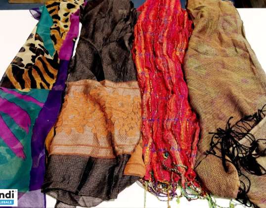 Lot of offers of new scarves - 500 units assorted models at €0.50 per piece