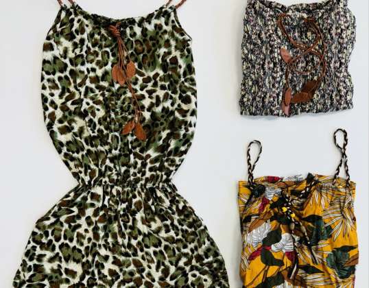 Women's short jumpsuit - with patterns - Mix of models: S/M, L/XL