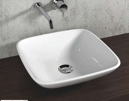 Çok sayıda Olympia Ceramiche duş teknesi, lavabo, raf, tuvalet