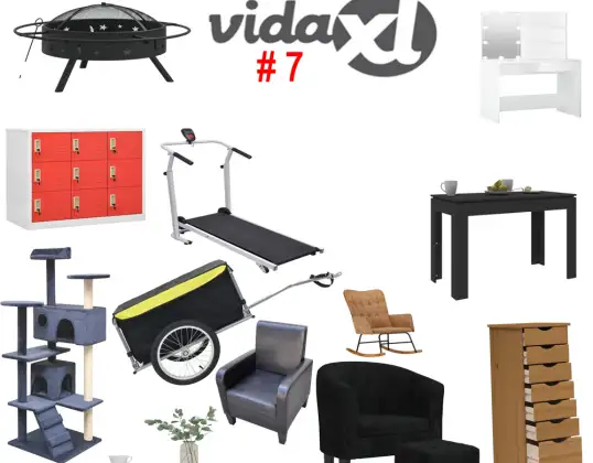 VidaXL - 756 produits Classe de marchandises « A » + spécification minimale « B » CI-JOINTE ! (photos + codes + prix + liens) - Lot de 756 produits - n° 7 - 1Truc