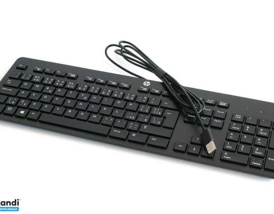 Novo teclado para PC HP USB Slim 803181-CG1 com layout tcheco | Novo na caixa de varejo